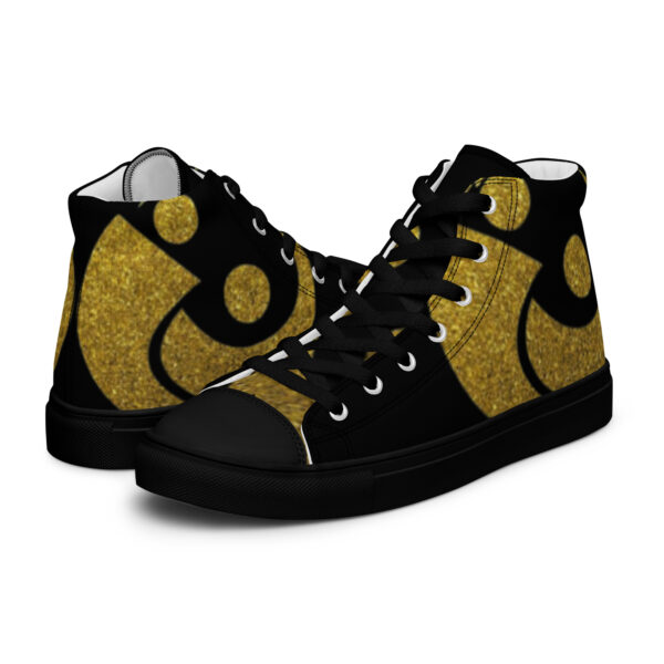 Men’s high top Glitter canvas shoes