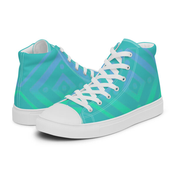 Men’s high top Blue Diamond canvas shoes