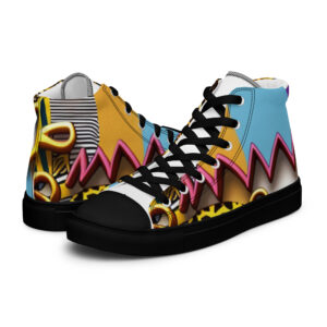 Getting Funky - Women’s high top canvas shoes