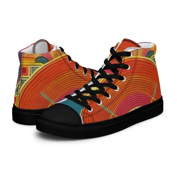 Multi-colored Women’s high top canvas shoes