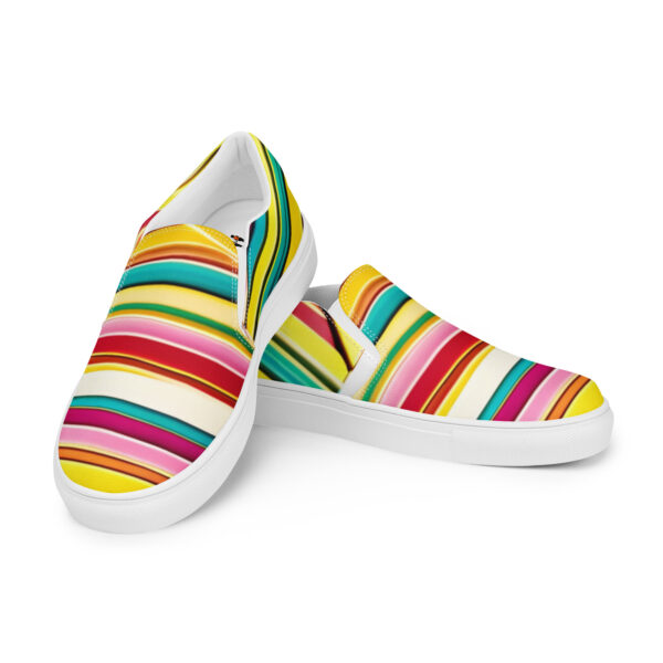 Striped Women’s slip-on canvas shoes