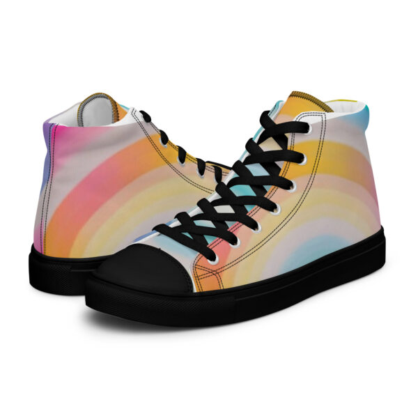 Pastel Colored Men’s high top canvas shoes