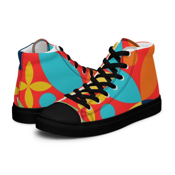 Multi-Colored II Men’s high top canvas shoes