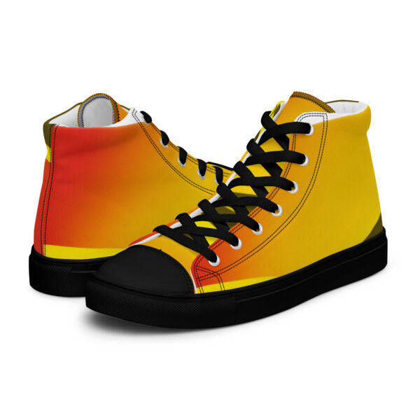 Firey Men’s high top canvas shoes