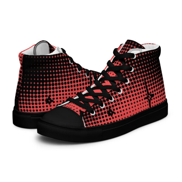 Star red Women’s high top canvas shoes