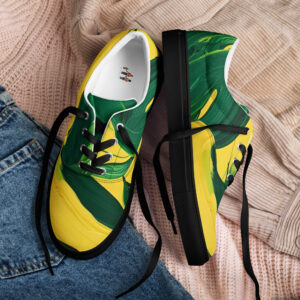 Mbollo moy dole (Union is Strength) Men’s lace-up canvas shoes