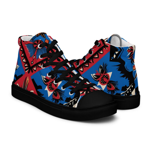 Living Free - Men’s high top canvas shoes - Image 2