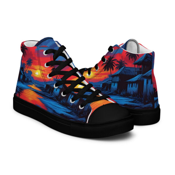 Paradise - Women’s high top canvas shoes - Image 2