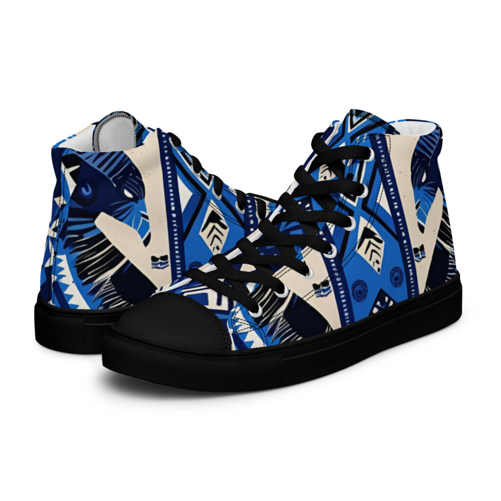 Dëggu xel Men’s high top canvas shoes