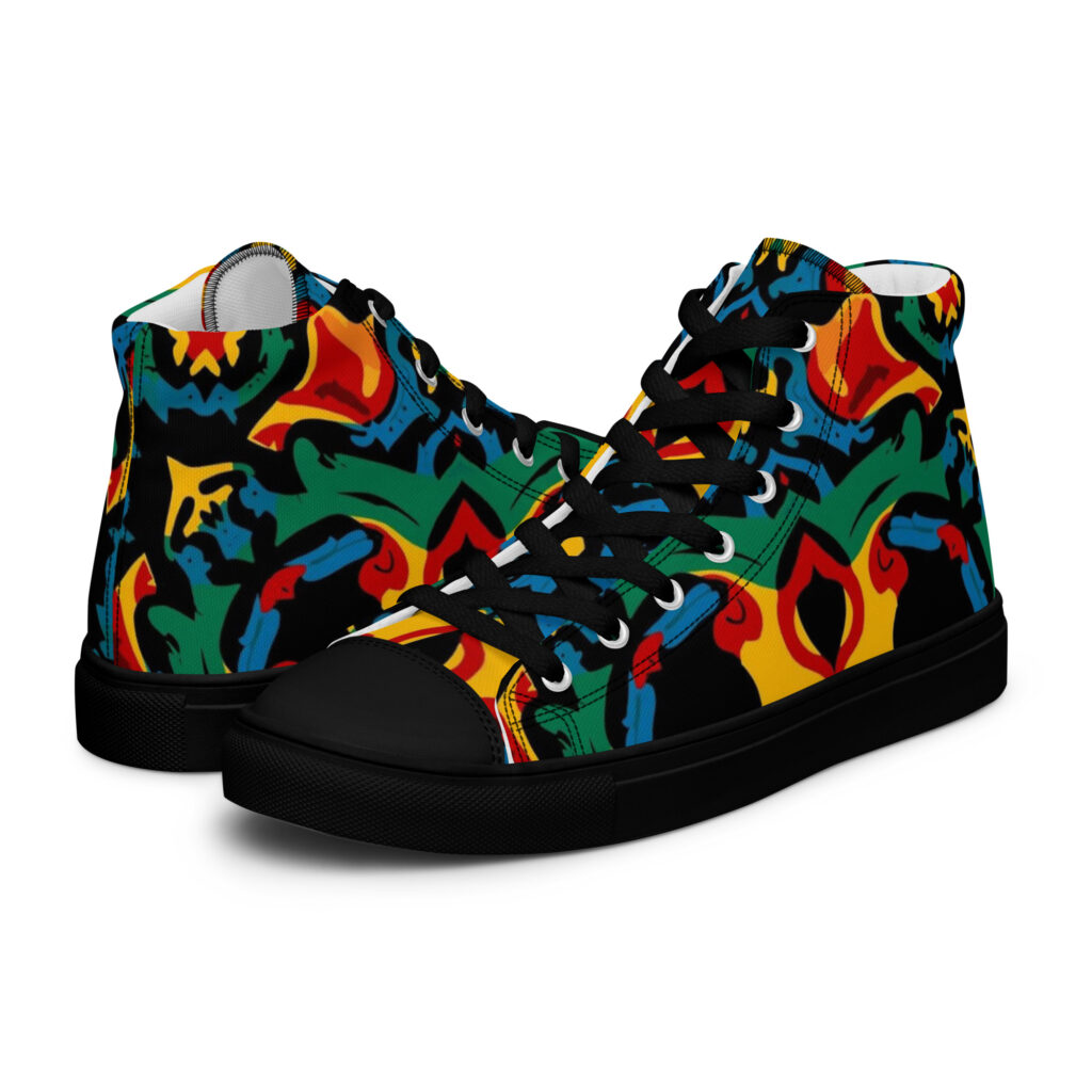 Moving Forward Men’s high top canvas shoes
