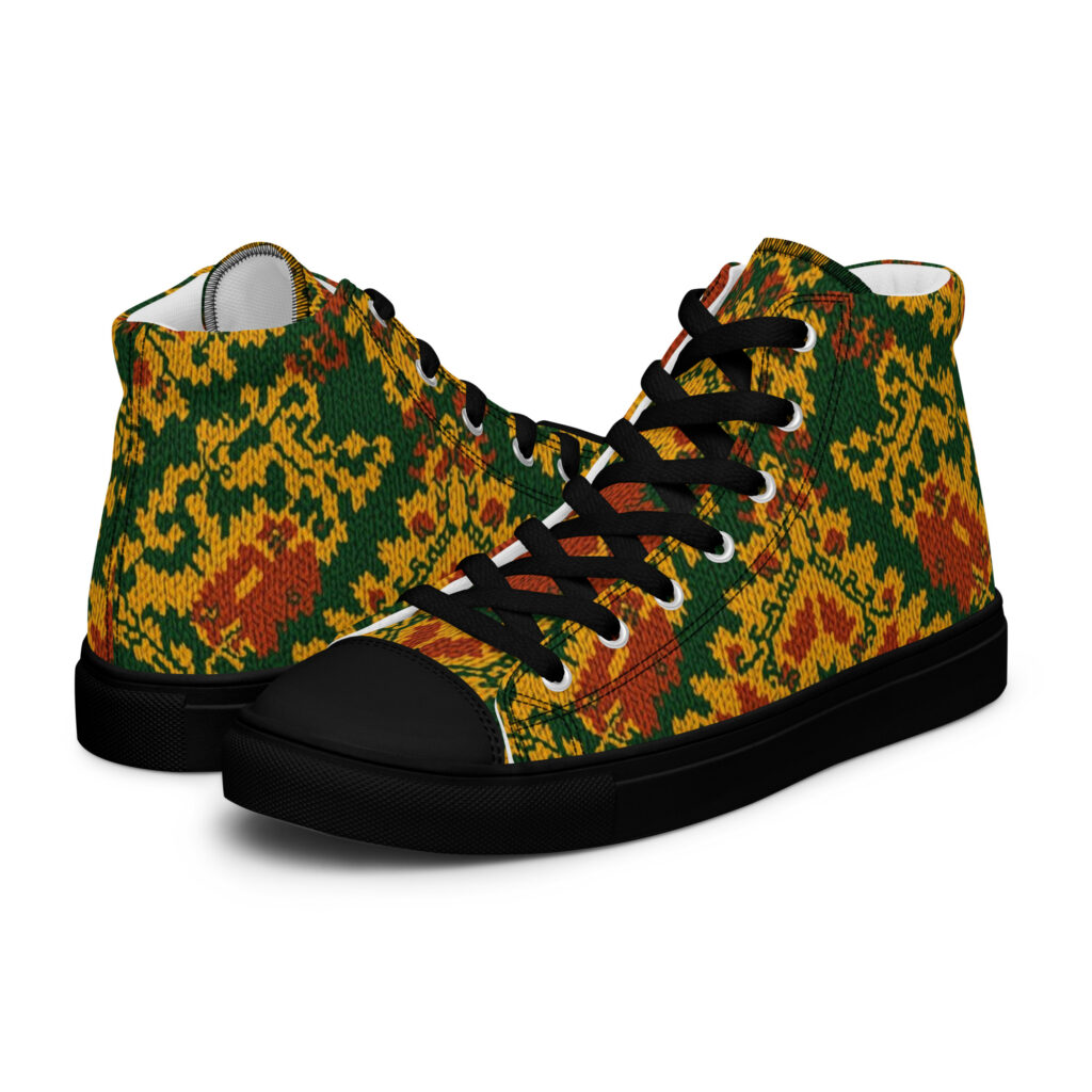 Purpose  Men’s high top canvas shoes