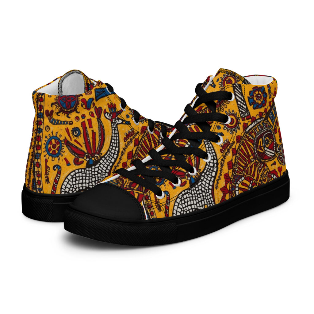 Diama Laye Men’s high top canvas shoes