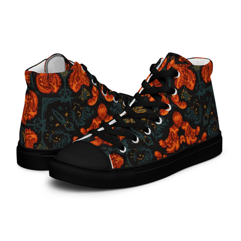 Illuminate Men’s high top canvas shoes