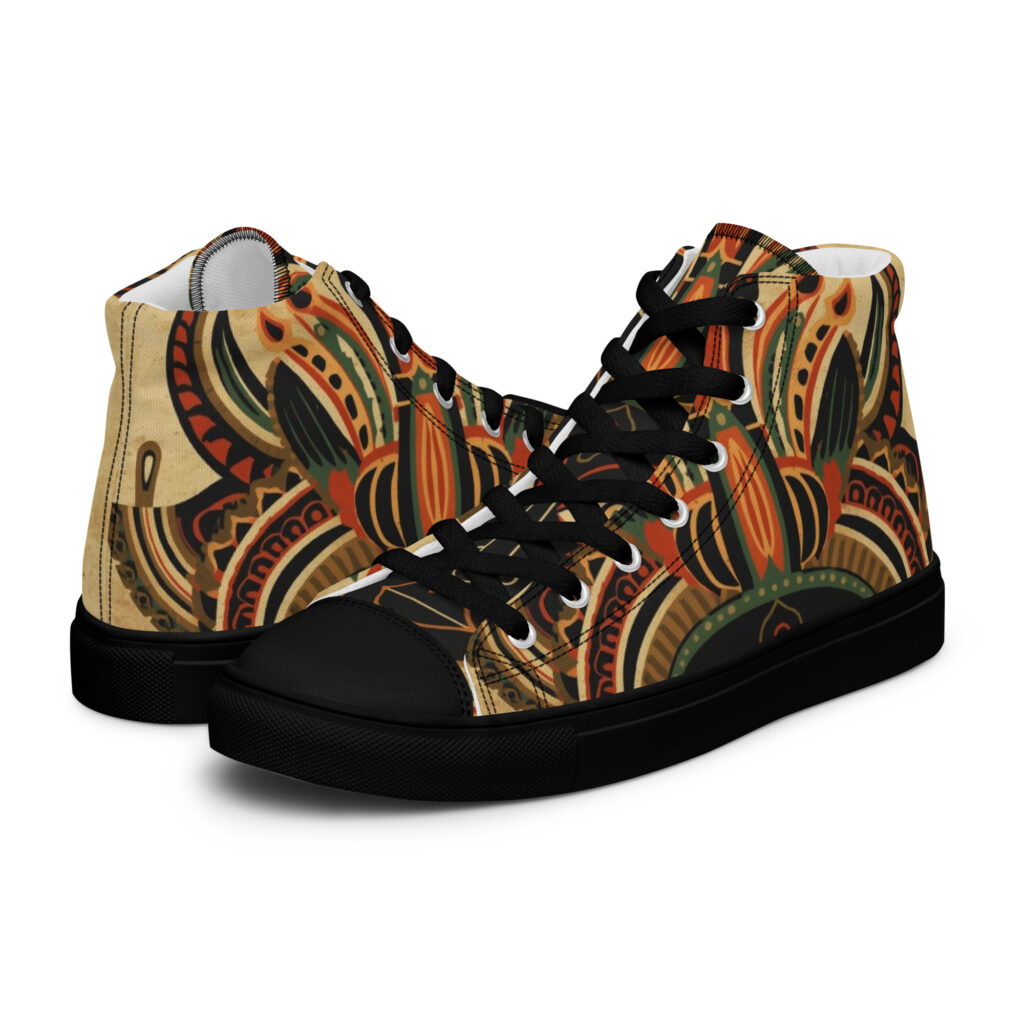 Enigma Men’s high top canvas shoes