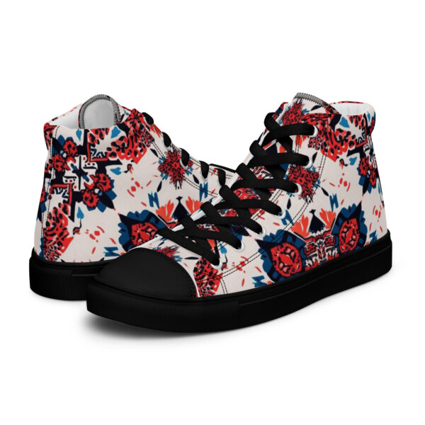 Boldness Men’s high top canvas shoes