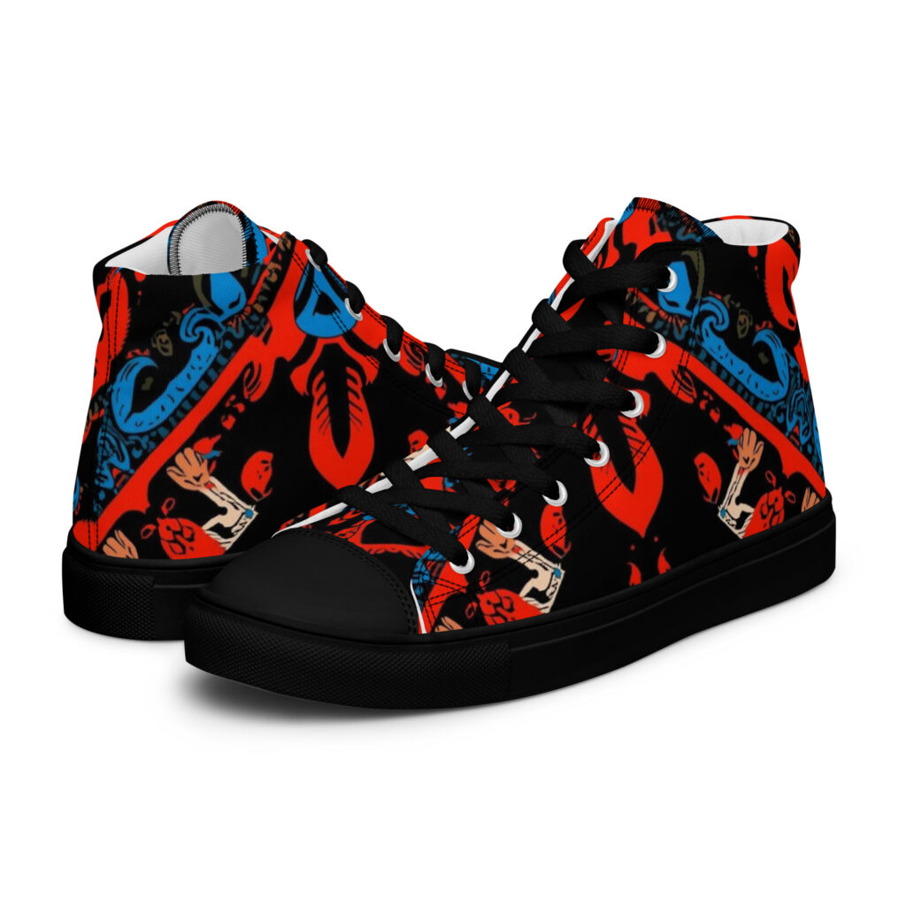 Determination Men’s high top canvas shoes