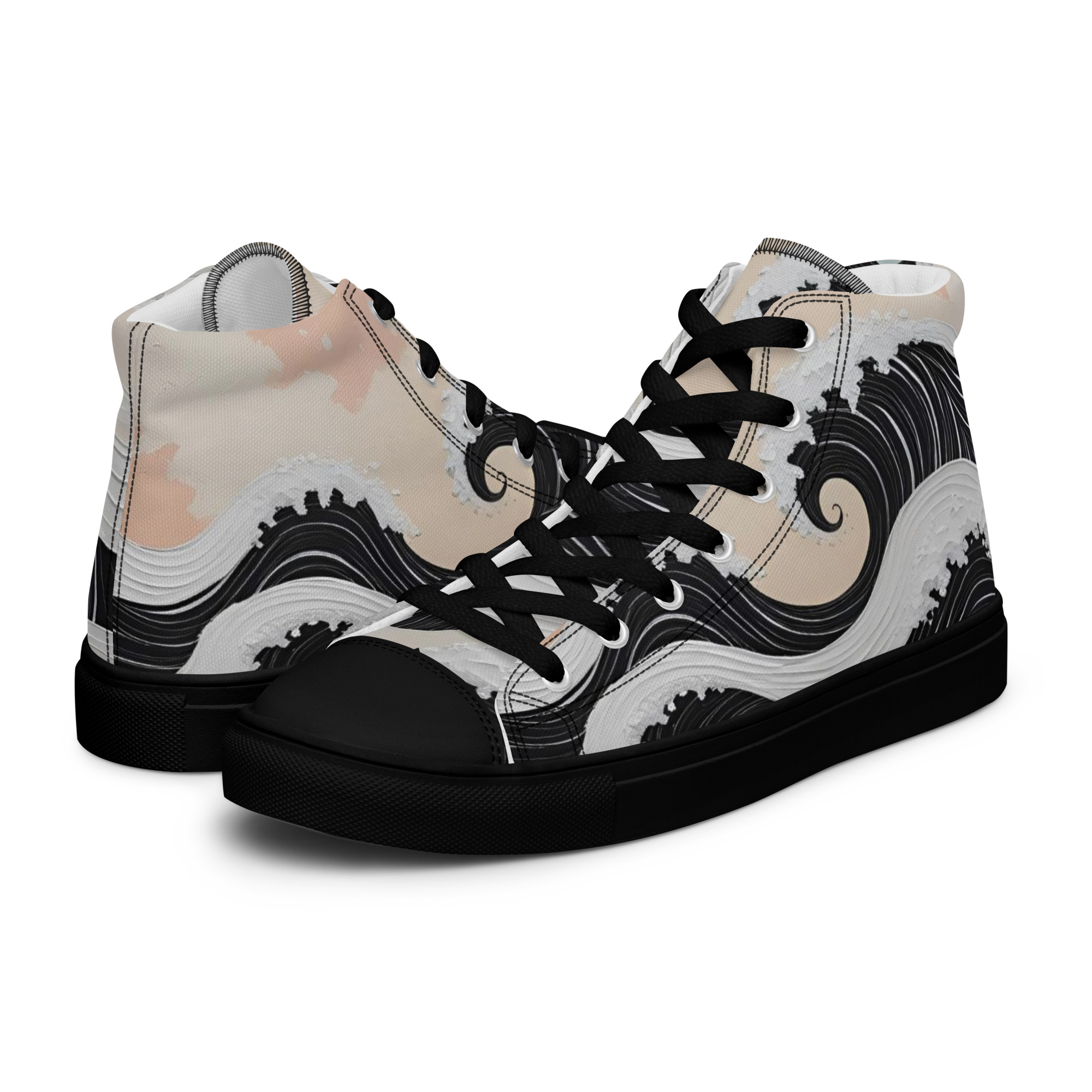 Dëgg ak njub Women’s high top canvas shoes